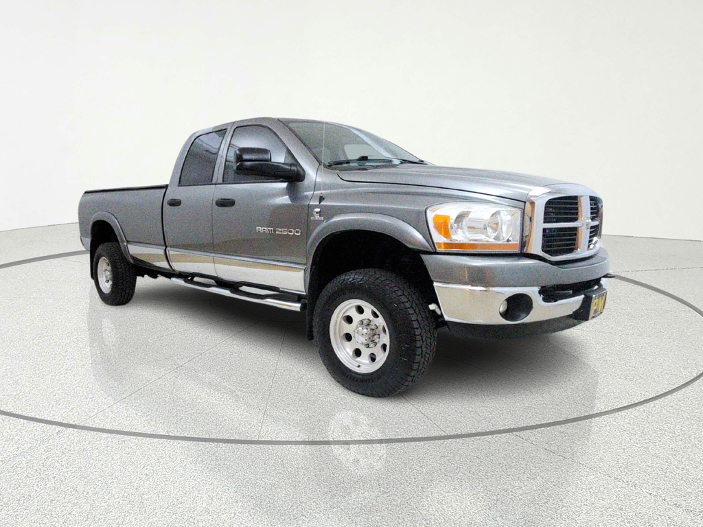Mineral Gray Metallic Clearcoat 2006 Dodge RAM 2500 SLT Quad Cab 4WD Pickup Truck Four-Wheel Drive 4-Speed Automatic
