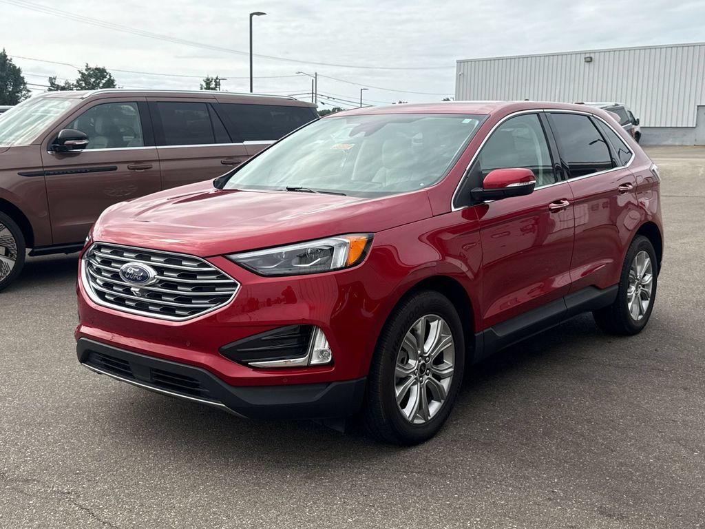 Rapid Red Metallic Tinted Clearcoat 2023 Ford Edge SUV / Crossover All-Wheel Drive 8-Speed Automatic
