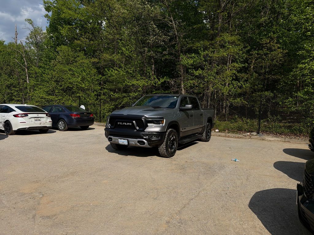 Billet Silver Metallic Clearcoat 2022 RAM 1500 Rebel Crew Cab 4WD Pickup Truck Four-Wheel Drive 8-Speed Automatic