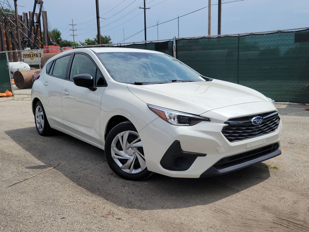 Crystal White Pearl 2024 Subaru Impreza Wagon All-Wheel Drive Continuously Variable Transmission