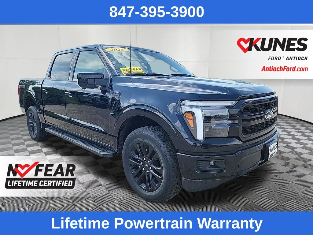 Black 2025 Ford F-150 Pickup Truck Four-Wheel Drive Automatic