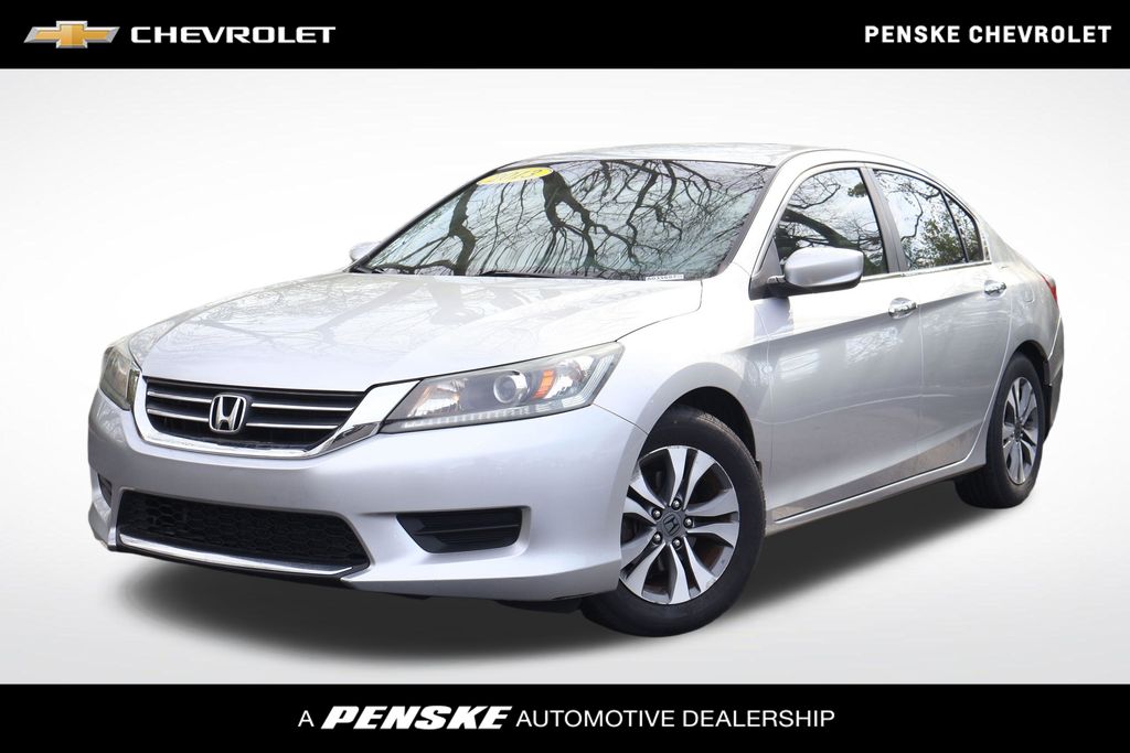Silver 2013 Honda Accord LX Sedan Front-Wheel Drive Continuously Variable Transmission
