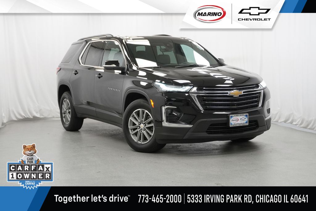 Black Metallic 2023 Chevrolet Traverse SUV / Crossover Four-Wheel Drive 9-Speed Automatic