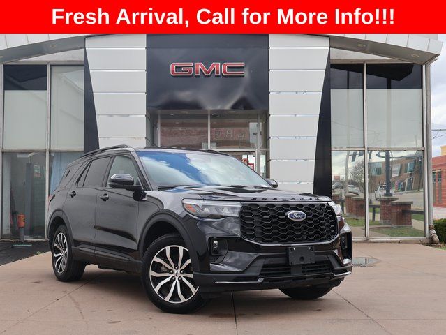 Black Metallic 2025 Ford Explorer ST-Line AWD SUV / Crossover All-Wheel Drive Automatic
