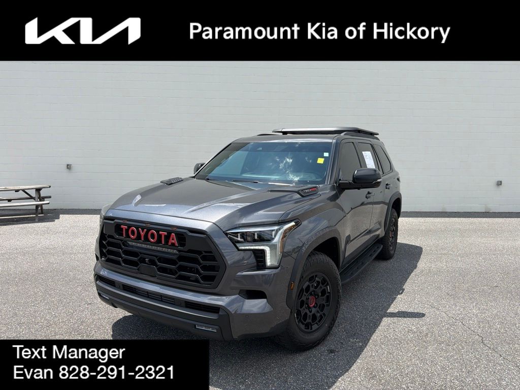 Magnetic Gray Metallic 2025 Toyota Sequoia TRD Pro 4WD SUV / Crossover Four-Wheel Drive Automatic