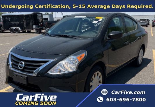 Super Black Metallic 2018 Nissan Versa S Sedan Front-Wheel Drive 5-Speed Manual