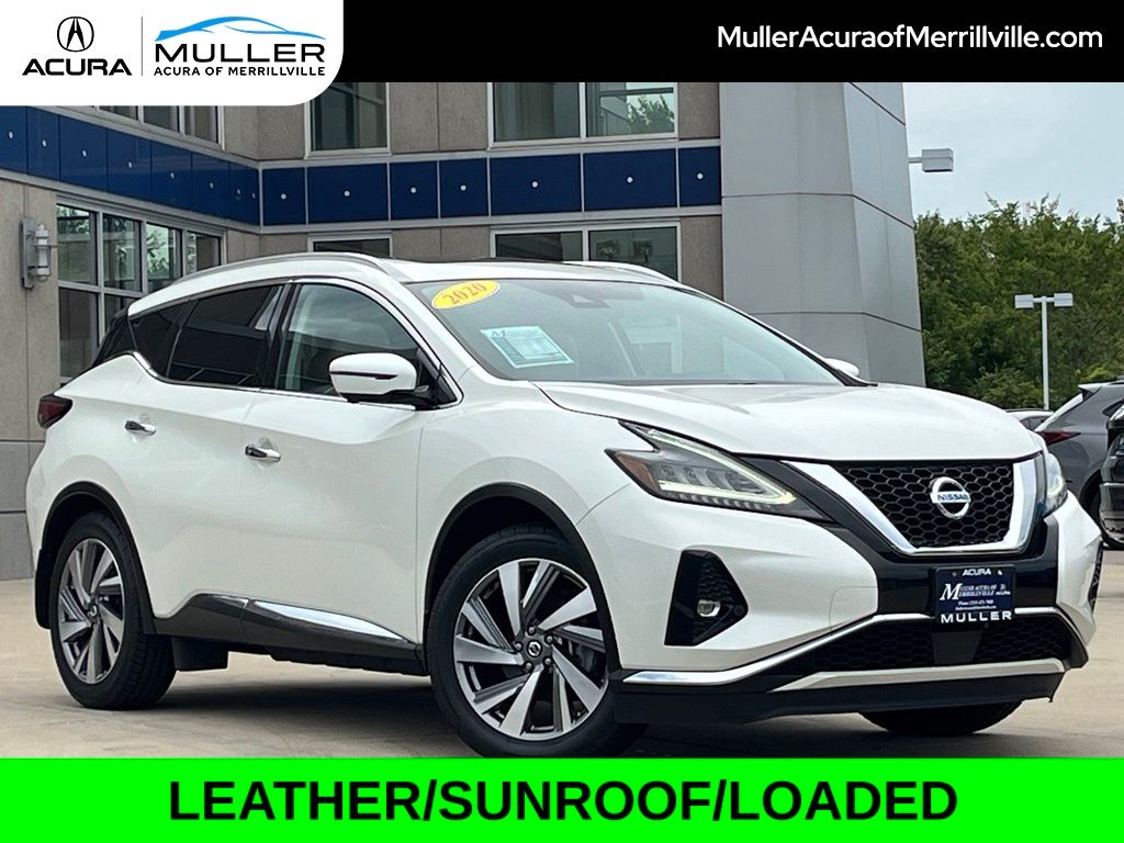 Pearl White Tricoat 2020 Nissan Murano SUV / Crossover All-Wheel Drive Continuously Variable Transmission