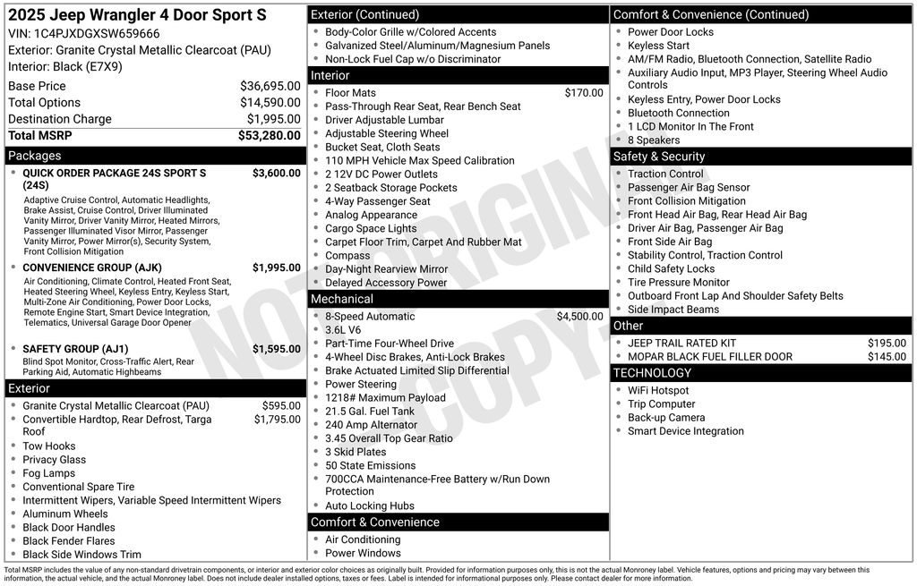 New 2025 Gray Jeep Sport S image 6