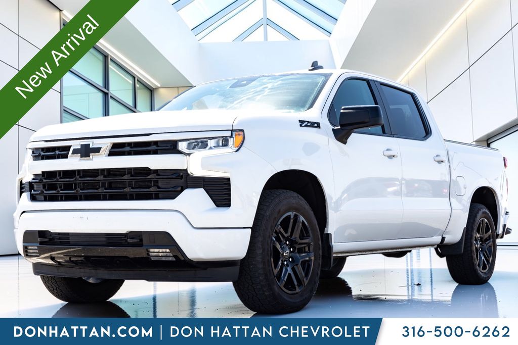 Summit White 2023 Chevrolet Silverado 1500 Pickup Truck Four-Wheel Drive Automatic
