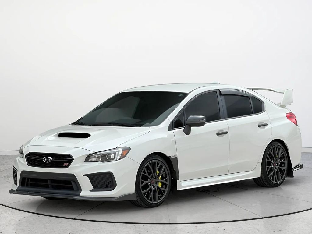 Crystal White Pearl 2018 Subaru WRX STI Sedan All-Wheel Drive 6-Speed Manual