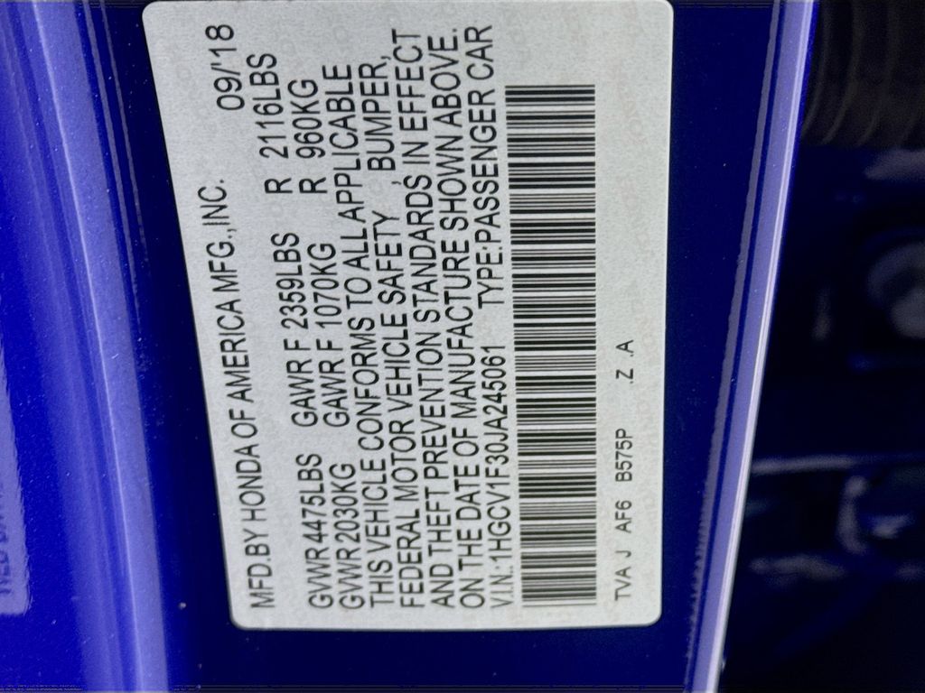 Used Car 2018 Honda Accord  Sport For Sale Under $20,000 In Austin, Texas