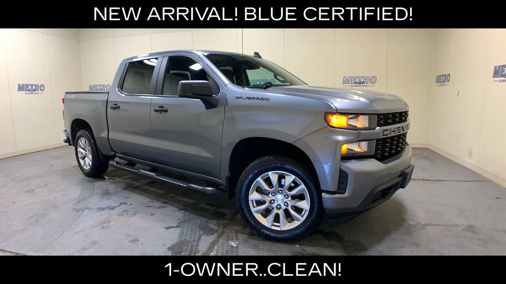 Gray (Steel Metallic) 2020 Chevrolet Silverado 1500 Pickup Truck Four-Wheel Drive 6-Speed Automatic Overdrive