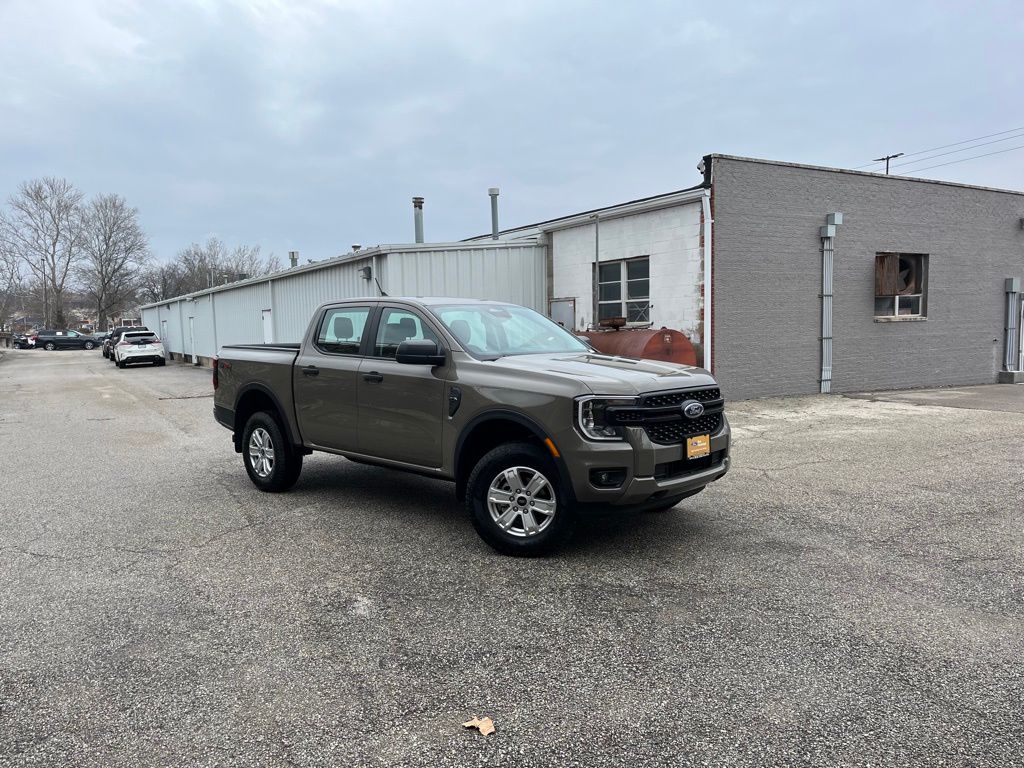 Marsh Gray 2025 Ford Ranger XL SuperCrew 4WD Pickup Truck Four-Wheel Drive Automatic