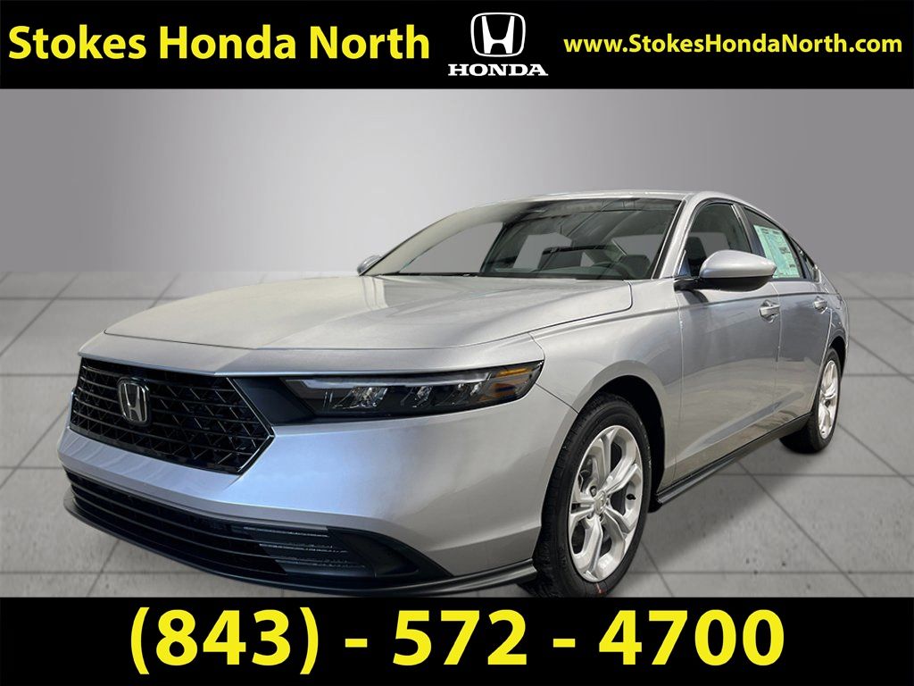 2026 Honda Accord LX Silver at Stokes Honda North