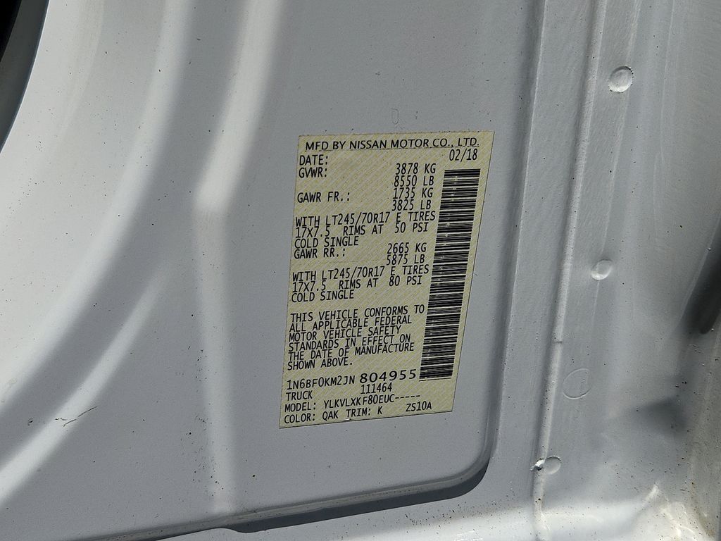 2018 Nissan NV Cargo