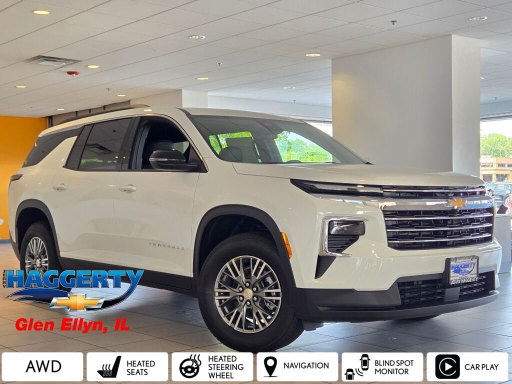 Summit White 2026 Chevrolet Traverse SUV / Crossover Four-Wheel Drive 8-Speed Automatic