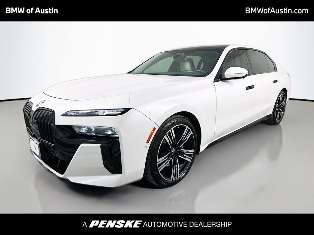 White Metallic 2024 BMW 7 Series Sedan All-Wheel Drive 8-Speed Automatic