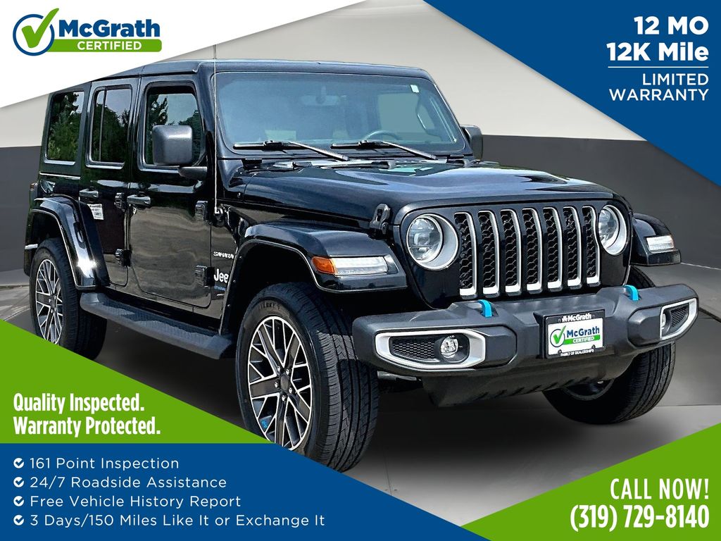 Black Clearcoat 2023 Jeep Wrangler 4xe SUV / Crossover Four-Wheel Drive 8-Speed Automatic