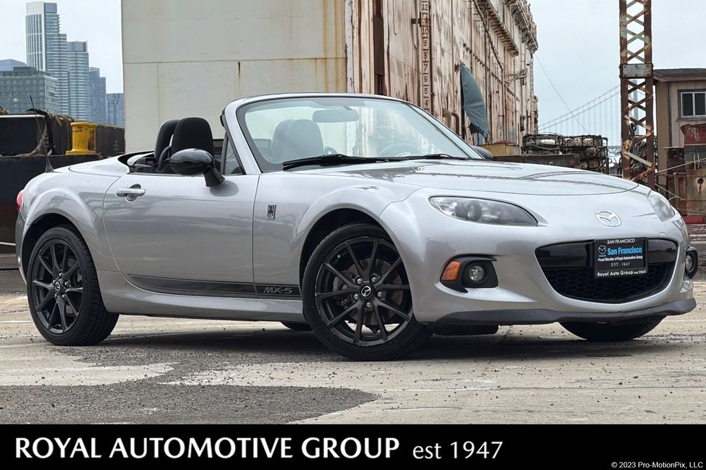 Liquid Silver Metallic 2015 Mazda MX-5 Miata Convertible Rear-Wheel Drive 6-Speed Automatic