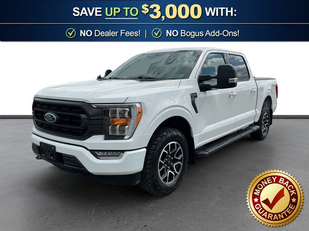 Oxford White 2022 Ford F-150 XLT SuperCrew 4WD Pickup Truck Four-Wheel Drive Automatic