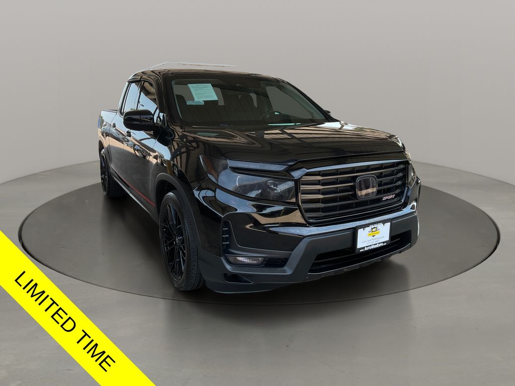 Crystal Black Pearl 2022 Honda Ridgeline Pickup Truck All-Wheel Drive 9-Speed Automatic