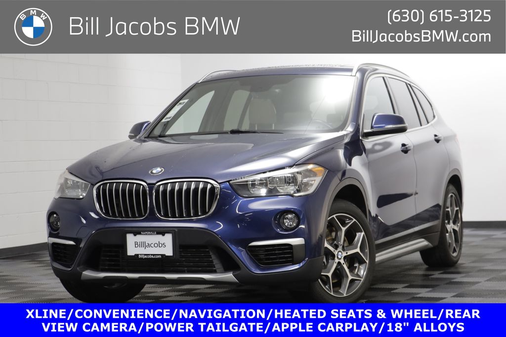 Mediterranean Blue Metallic 2018 BMW X1 xDrive28i AWD SUV / Crossover All-Wheel Drive Automatic