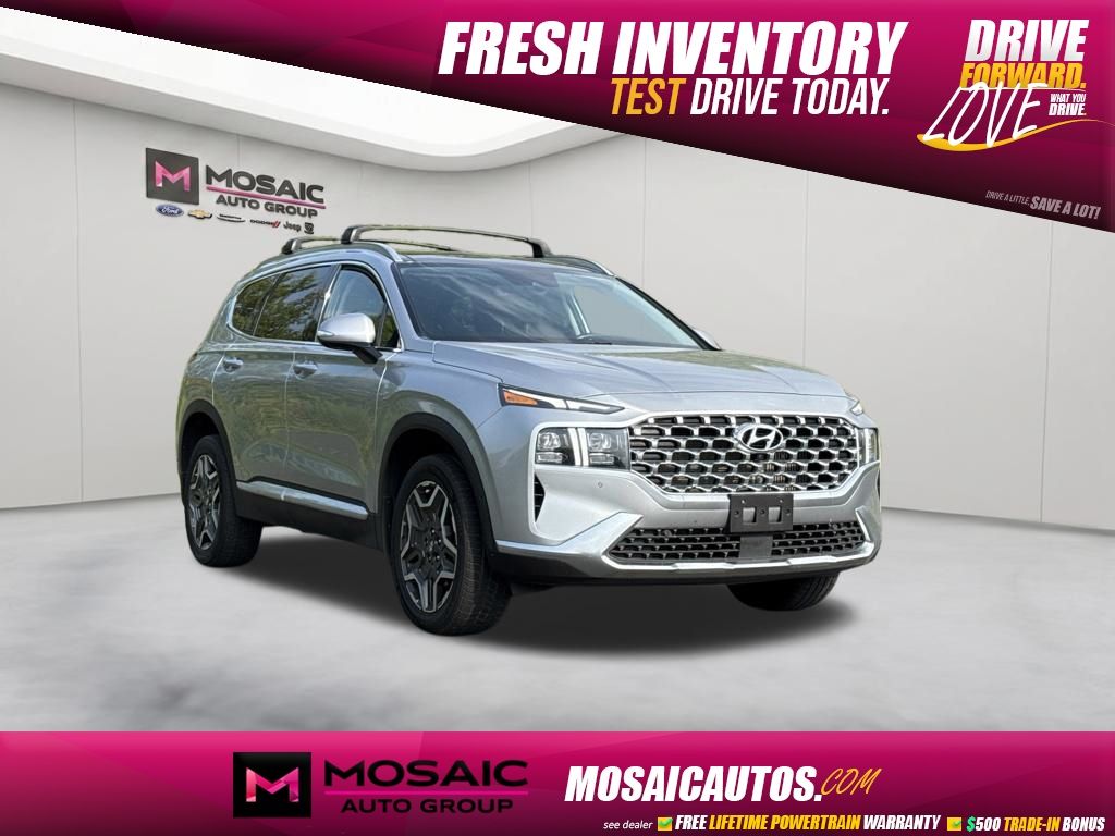 Shimmering Silver Pearl 2022 Hyundai Santa Fe SUV / Crossover All-Wheel Drive Automatic
