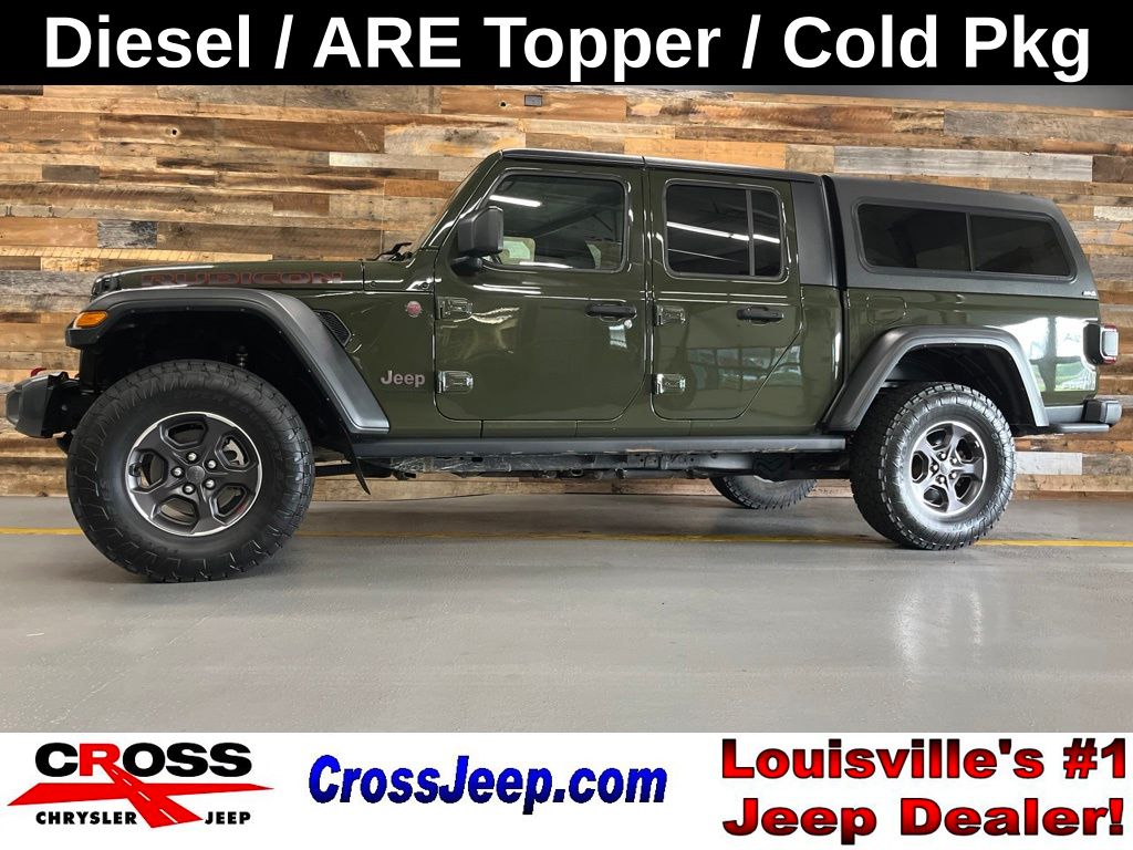 Green Clearcoat 2022 Jeep Gladiator Pickup Truck Four-Wheel Drive 8-Speed Automatic