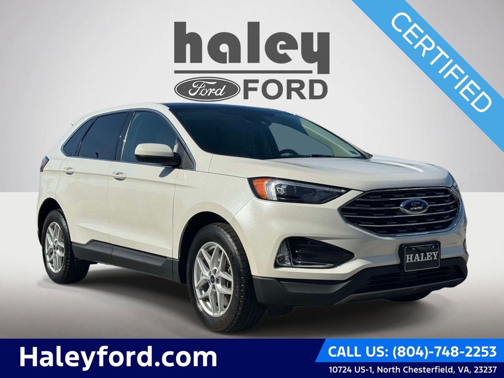 White Metallic 2022 Ford Edge SUV / Crossover All-Wheel Drive 8-Speed Automatic