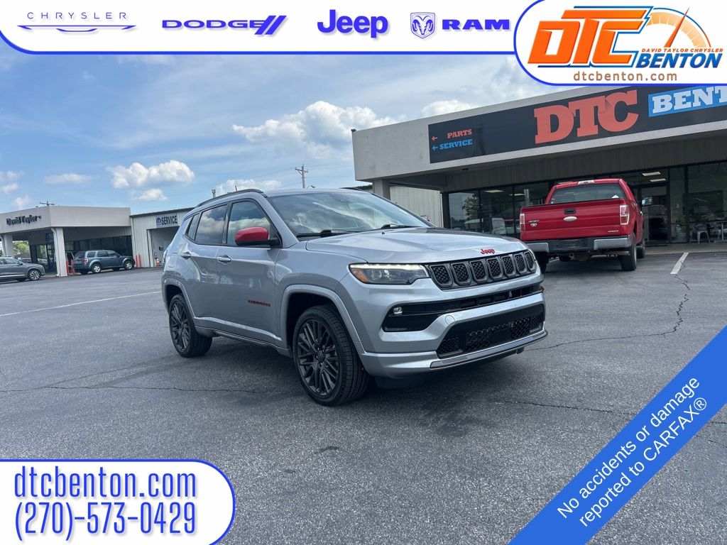 Billet Silver Metallic Clearcoat 2023 Jeep Compass (Red) Edition 4WD SUV / Crossover Four-Wheel Drive 8-Speed Automatic