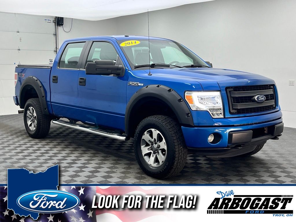 Blue Flame Metallic 2014 Ford F-150 Pickup Truck Four-Wheel Drive 6-Speed Automatic
