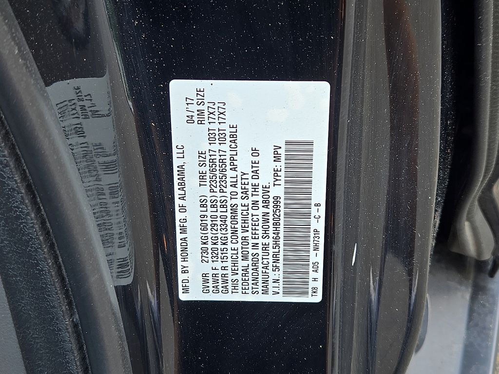 2017 Honda Odyssey