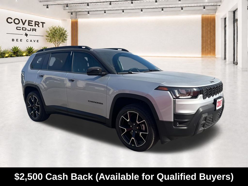 Silver 2026 Jeep Cherokee SUV / Crossover Four-Wheel Drive Continuously Variable Transmission