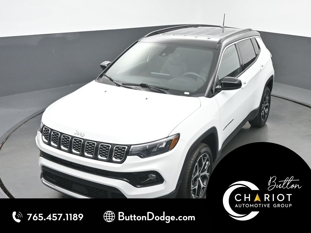 Bright White Clearcoat 2025 Jeep Compass SUV / Crossover Four-Wheel Drive 8-Speed Automatic