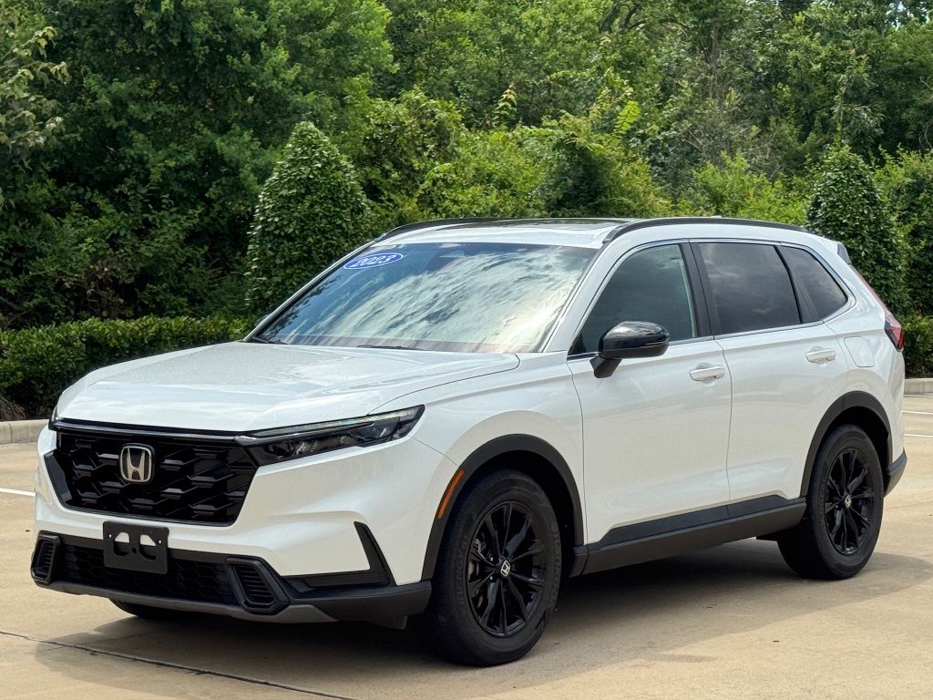 2023 Honda CR-V Hybrid Sport White at Bayway Cadillac of The Woodlands