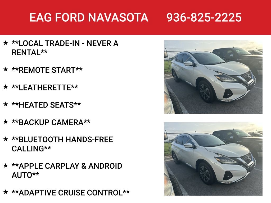 2022 Nissan Murano SV White at AutoSavvy Houston Northwest