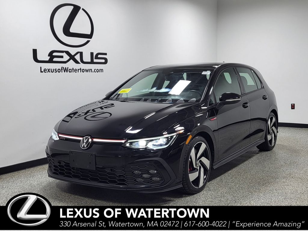 Deep Black 2022 Volkswagen Golf GTI Hatchback Front-Wheel Drive 7-Speed Dual Clutch