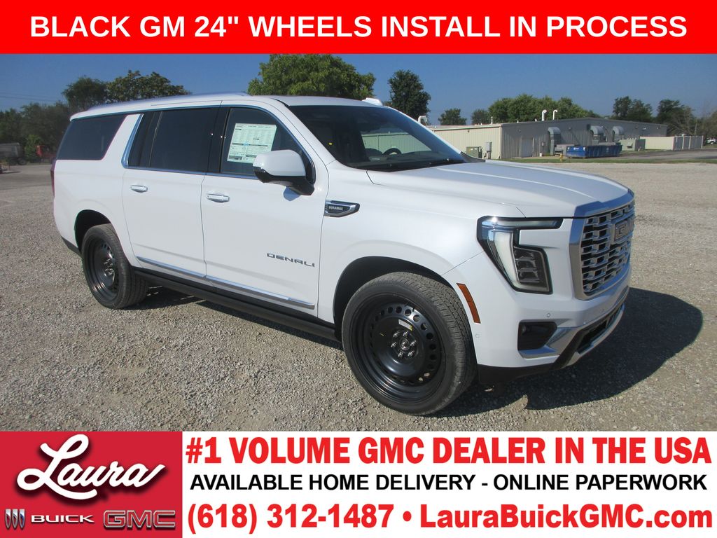 Glacier White Tricoat 2026 GMC Yukon XL SUV / Crossover Four-Wheel Drive 