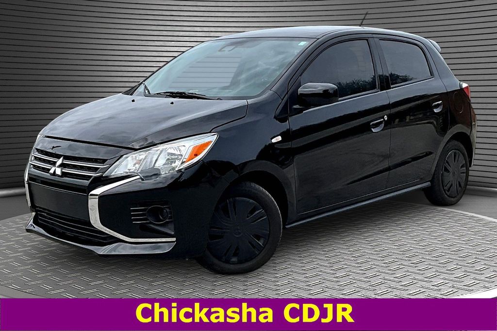 Black 2024 Mitsubishi Mirage ES FWD Hatchback Front-Wheel Drive Continuously Variable Transmission