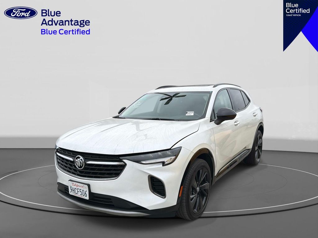 White Frost Tricoat 2023 Buick Envision SUV / Crossover Front-Wheel Drive 9-Speed Automatic