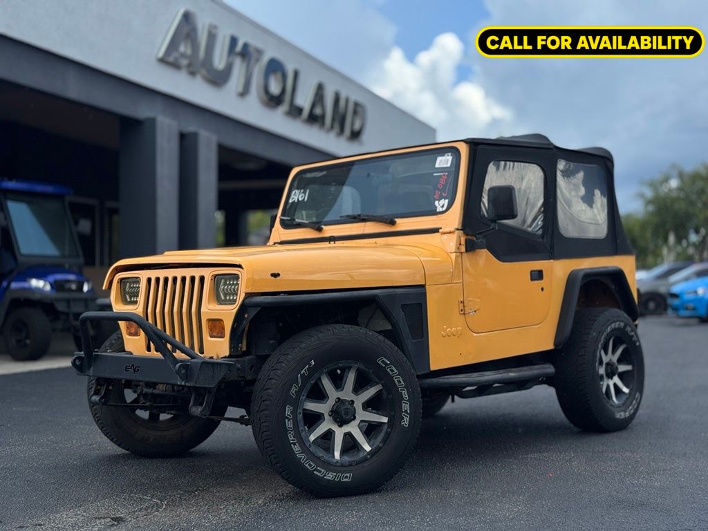 Yellow 1991 Jeep Wrangler SUV / Crossover Four-Wheel Drive 5-Speed Manual