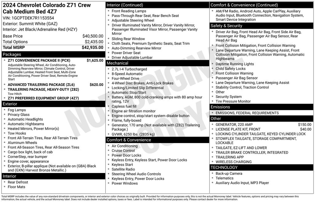 Used Car 2024 Chevrolet Colorado  Z71 For Sale Under $40,000 In Taylor, Texas