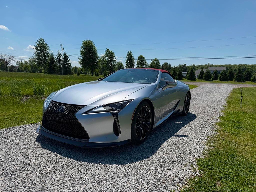 Silver 2022 Lexus LC 500 Convertible RWD Convertible Rear-Wheel Drive Automatic