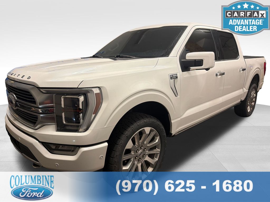White Metallic 2021 Ford F-150 Pickup Truck Four-Wheel Drive Automatic