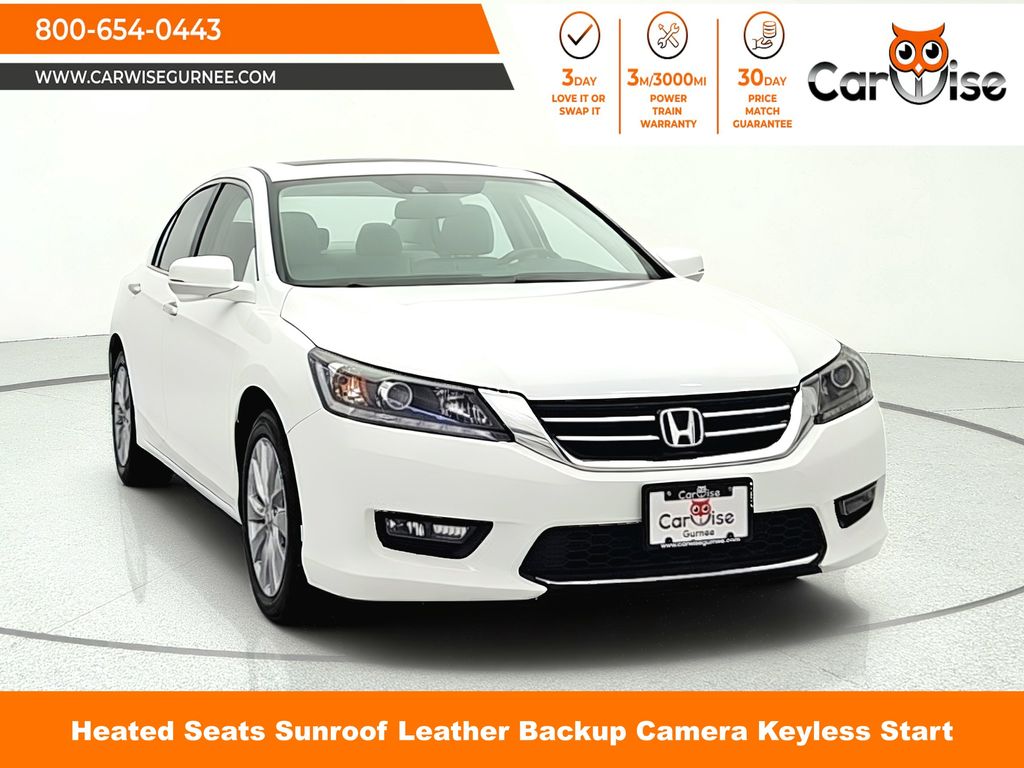White 2014 Honda Accord Sedan Front-Wheel Drive 6-Speed Automatic