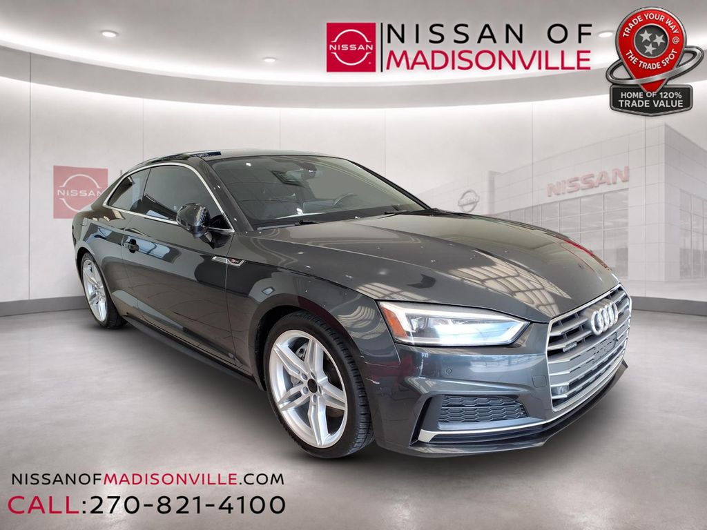 Gray Metallic 2018 Audi A5 Coupe All-Wheel Drive 7-Speed Automatic
