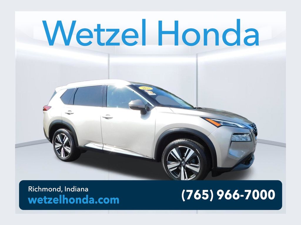 Champagne Silver Metallic 2021 Nissan Rogue SUV / Crossover All-Wheel Drive Continuously Variable Transmission