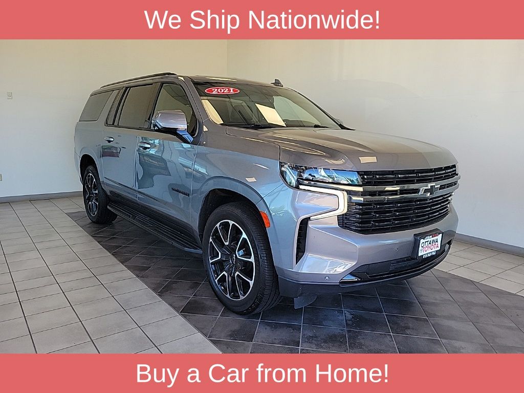 Gray (Satin Steel Metallic) 2021 Chevrolet Suburban SUV / Crossover Four-Wheel Drive