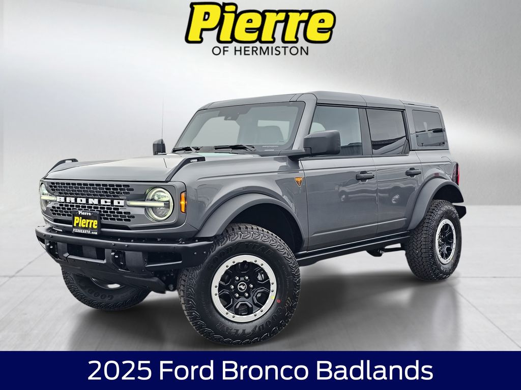 Gray Metallic 2025 Ford Bronco Badlands 4-Door 4WD SUV / Crossover Four-Wheel Drive Automatic
