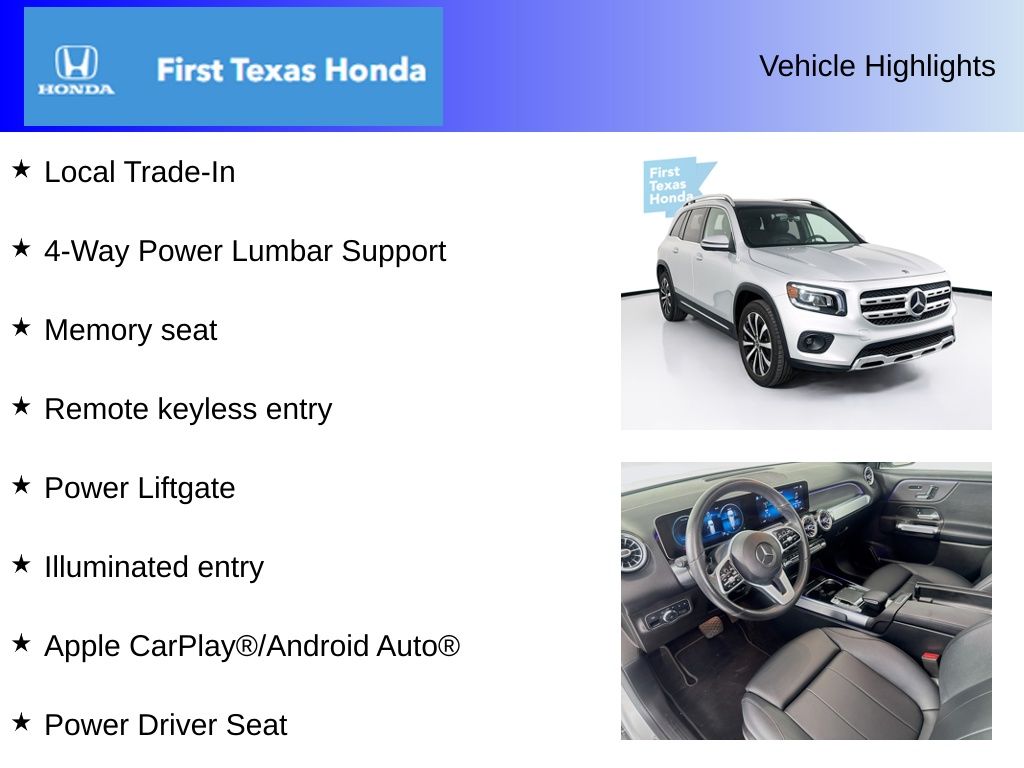 Used Car 2020 Mercedes-benz Glb  Glb 250 For Sale Under $25,000 In Austin, Texas